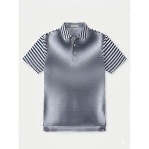 Peter Millar Golf Polo Shirt Mens Summer Comfort Blue Navy Stripes 2X